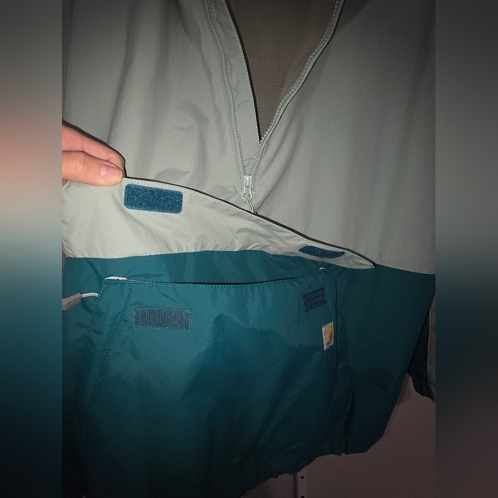 Carharrt Womens Plus 1x (16w-18w) Rain Defender Loose Fit Rain Jacket - Picture 7 of 12